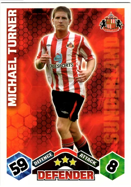 Michael Turner card #273 - Topps Match Attax English Premier League 2009/10