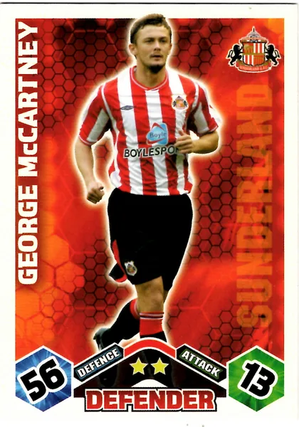 George McCartney card #274 - Topps Match Attax English Premier League 2009/10