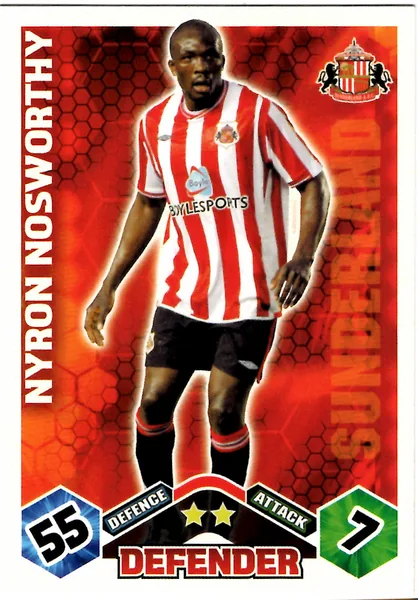 Nyron Nosworthy card #275 - Topps Match Attax English Premier League 2009/10