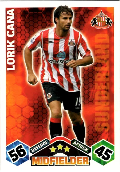 Lorik Cana card #280 - Topps Match Attax English Premier League 2009/10