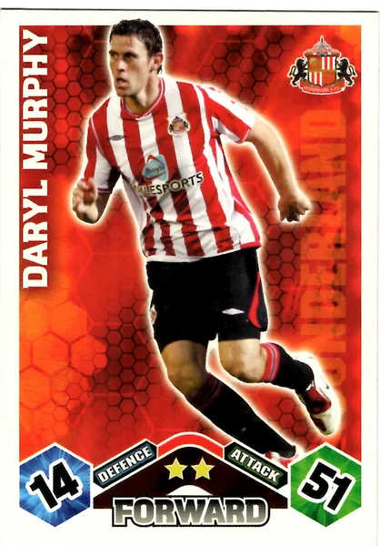 Daryl Murphy card #284 - Topps Match Attax English Premier League 2009/10