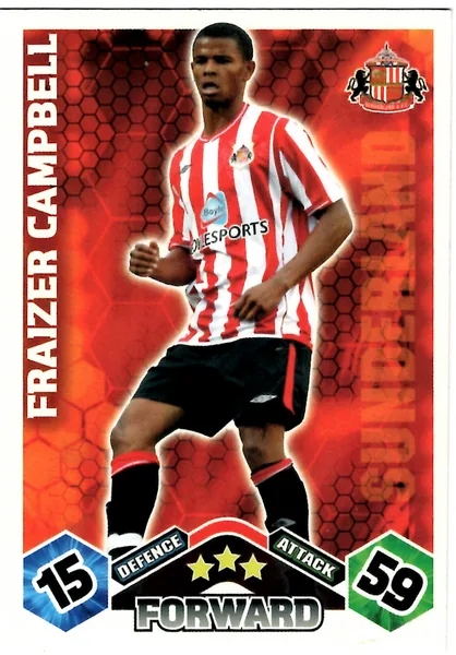 Fraizer Campbell card #286 - Topps Match Attax English Premier League 2009/10