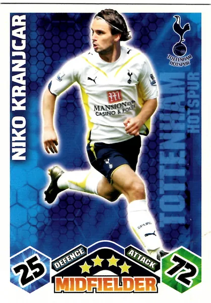 Niko Kranjcar card #297 - Topps Match Attax English Premier League 2009/10