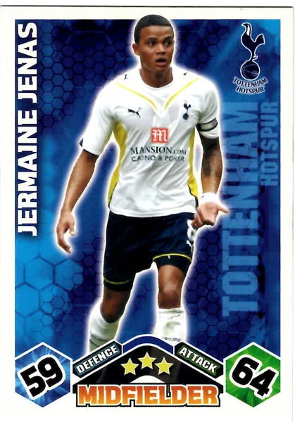 Jermaine Jenas card #298 - Topps Match Attax English Premier League 2009/10