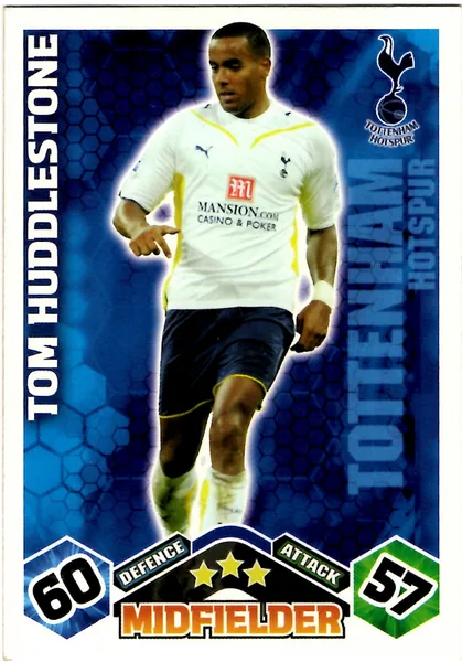 Tom Huddlestone card #299 - Topps Match Attax English Premier League 2009/10