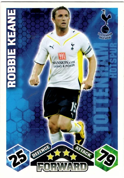 Robbie Keane card #302 - Topps Match Attax English Premier League 2009/10