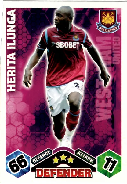 Herita Ilunga card #307 - Topps Match Attax English Premier League 2009/10