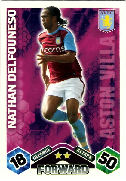 Nathan Delfouneso card #31 - Topps Match Attax English Premier League 2009/10