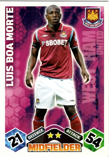 Luis Boa Morte card #313 - Topps Match Attax English Premier League 2009/10