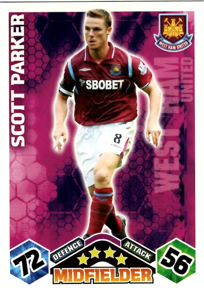 Scott Parker card #320 - Topps Match Attax English Premier League 2009/10