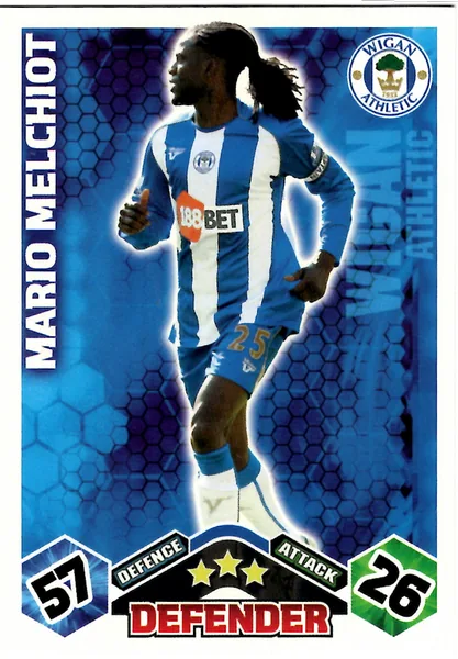 Mario Melchiot card #326 - Topps Match Attax English Premier League 2009/10