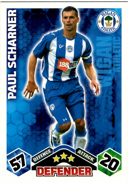Paul Scharner card #328 - Topps Match Attax English Premier League 2009/10