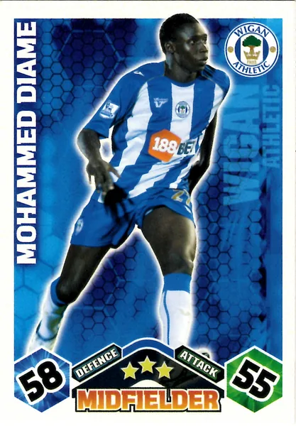 Mohamed Diame card #331 - Topps Match Attax English Premier League 2009/10