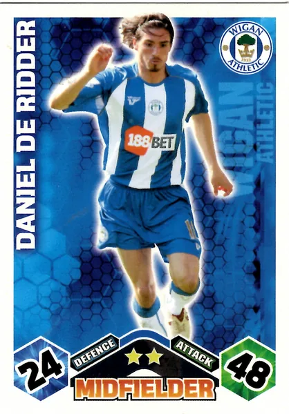 Daniel de Ridder card #333 - Topps Match Attax English Premier League 2009/10