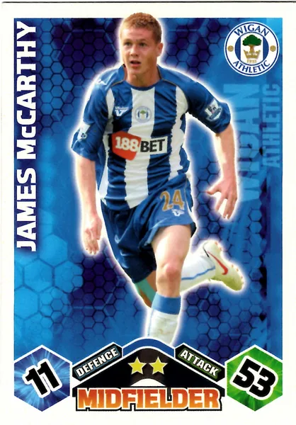 James McCarthy card #336 - Topps Match Attax English Premier League 2009/10