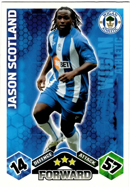 Jason Scotland card #340 - Topps Match Attax English Premier League 2009/10