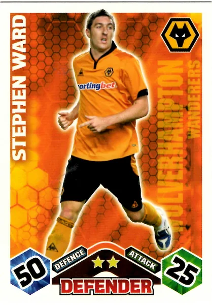 Stephen Ward card #346 - Topps Match Attax English Premier League 2009/10