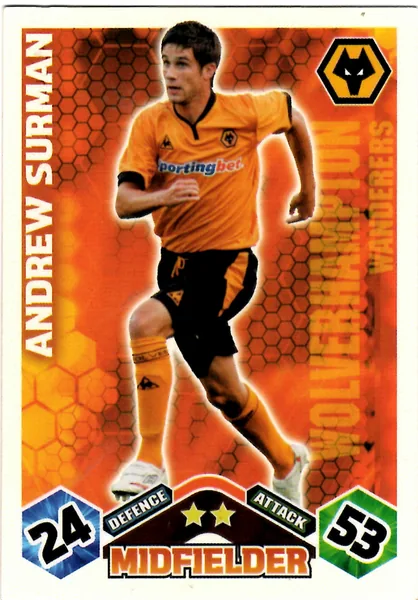 Andrew Surman card #352 - Topps Match Attax English Premier League 2009/10
