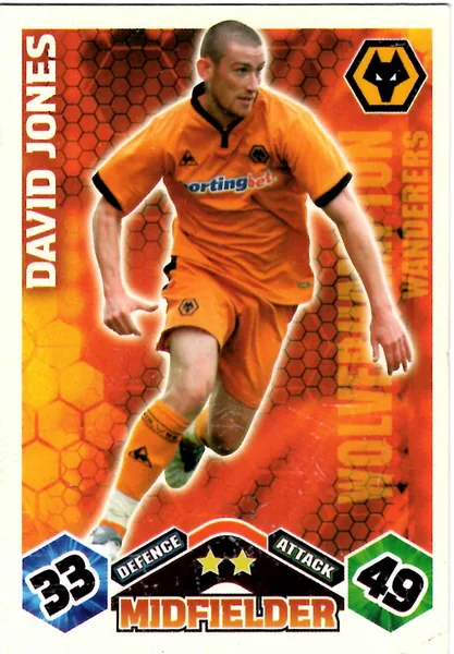 David Jones card #353 - Topps Match Attax English Premier League 2009/10