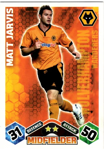 Matt Jarvis card #355 - Topps Match Attax English Premier League 2009/10