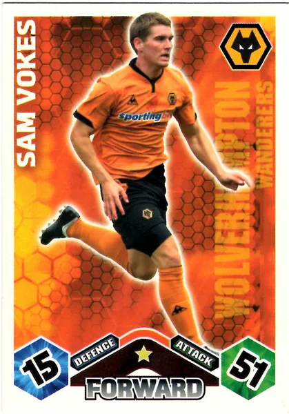 Sam Vokes card #358 - Topps Match Attax English Premier League 2009/10