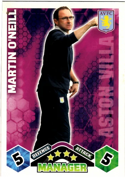Martin O'Neill card #426 - Topps Match Attax English Premier League 2009/10