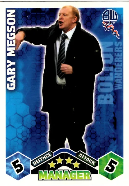 Gary Megson card #429 - Topps Match Attax English Premier League 2009/10