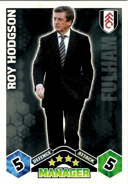 Roy Hodgson card #433 - Topps Match Attax English Premier League 2009/10