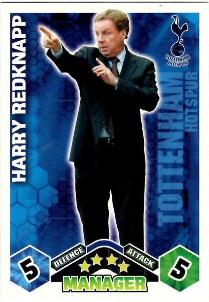 Harry Redknapp card #441 - Topps Match Attax English Premier League 2009/10