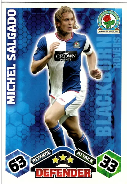 Michel Salgado card #59 - Topps Match Attax English Premier League 2009/10