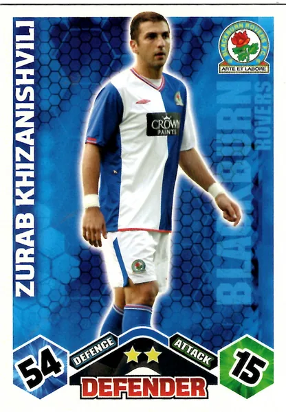 Zurab Khizanishvili card #61 - Topps Match Attax English Premier League 2009/10