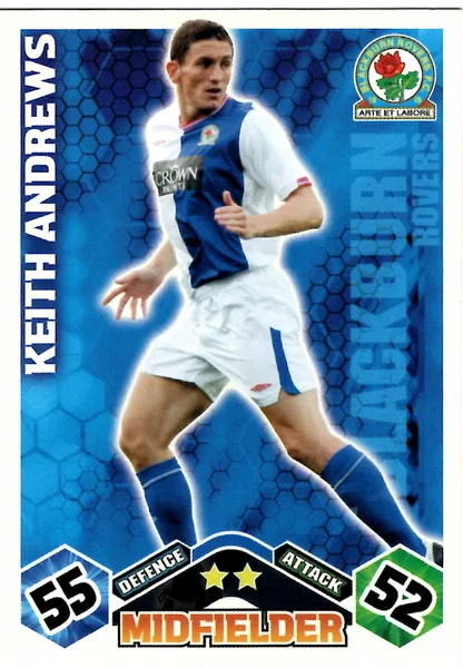 Keith Andrews card #66 - Topps Match Attax English Premier League 2009/10