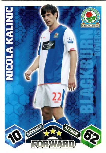 Nikola Kalinic card #67 - Topps Match Attax English Premier League 2009/10