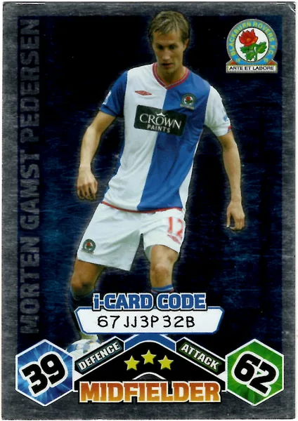 Morten Gamst Pedersen card #71 - Topps Match Attax English Premier League 2009/10