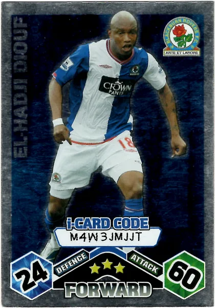 El-Hadji Diouf card #72 - Topps Match Attax English Premier League 2009/10