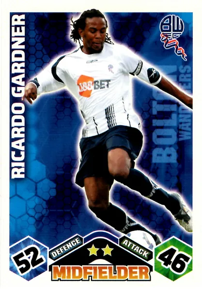 Ricardo Gardner card #81 - Topps Match Attax English Premier League 2009/10