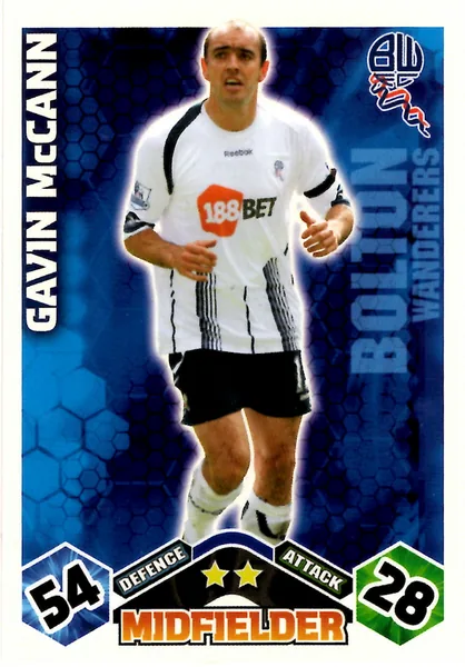 Gavin McCann card #83 - Topps Match Attax English Premier League 2009/10