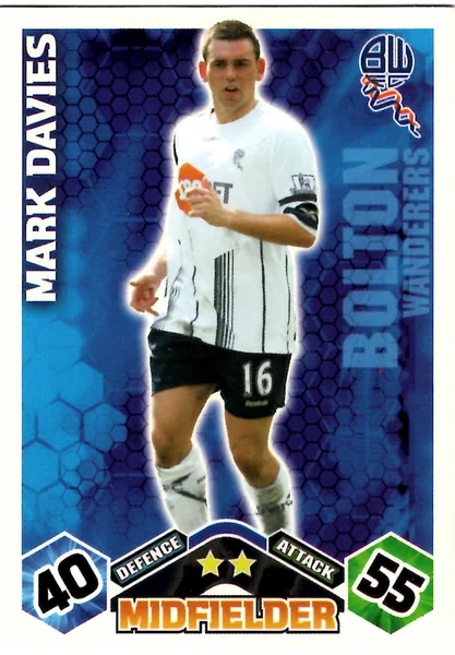 Mark Davies card #84 - Topps Match Attax English Premier League 2009/10