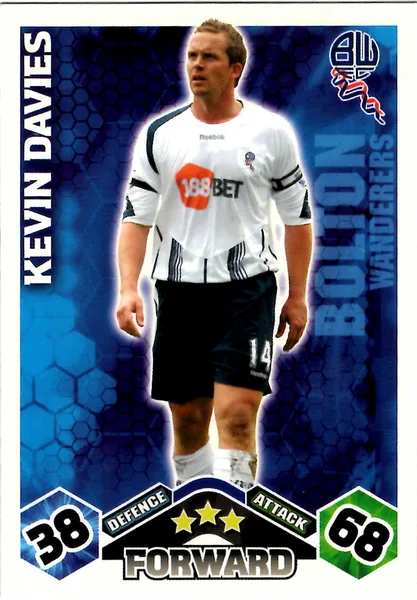 Kevin Davies card #87 - Topps Match Attax English Premier League 2009/10