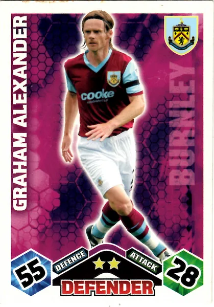 Graham Alexander card #92 - Topps Match Attax English Premier League 2009/10