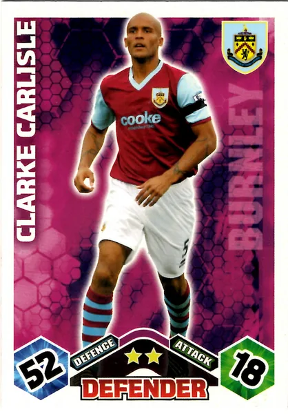 Clarke Carlisle card #94 - Topps Match Attax English Premier League 2009/10