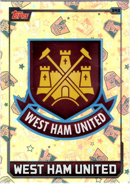 Club Badge card #343 - Topps Match Attax English Premier League 2015/16