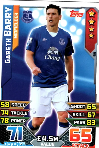 Gareth Barry card #99 - Topps Match Attax English Premier League 2015/16