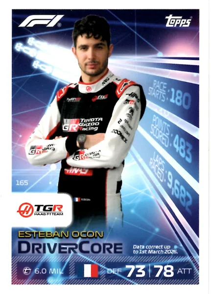 Esteban Ocon card #165 - Topps Turbo Attax Formula 1 2026