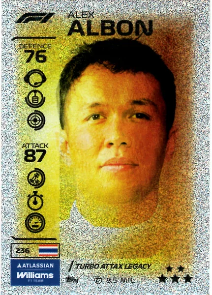 Alex Albon card #236 - Topps Turbo Attax Formula 1 2026