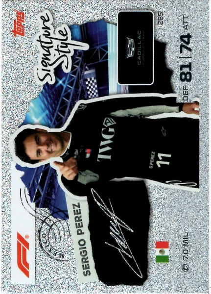 Sergio Perez card #285 - Topps Turbo Attax Formula 1 2026