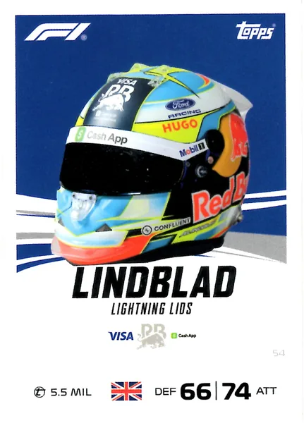 Arvid Lindblad card #54 - Topps Turbo Attax Formula 1 2026