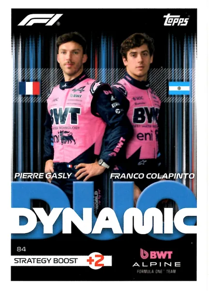 Pierre Gasly & Franco Colapinto card #84 - Topps Turbo Attax Formula 1 2026